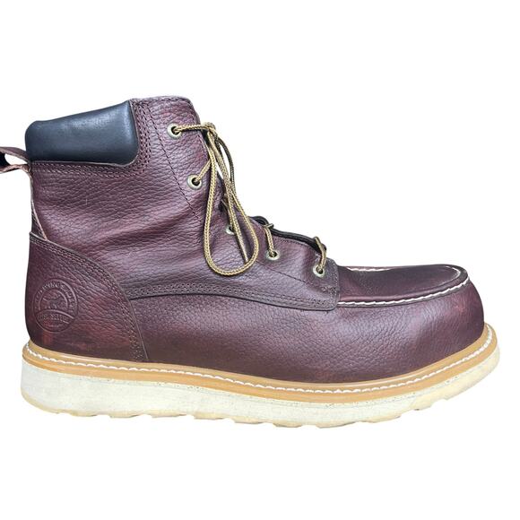 Irish Setter By Red Wing Ashby 6” Brown Leather Safety Toe Work Boot Size US 14 main image 4